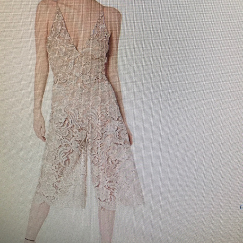 Dress the population lace jumpsuit large